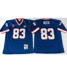 Men Buffalo Bills 83 Andre Reed Blue M&N Throwback Jersey Men Buffalo Bills 83 Andre Reed Blue M&N Throwback Jersey