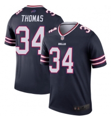 Men Buffalo Bills Thurman Thomas Navy Legend Inverted Jersey Men Buffalo Bills Thurman Thomas Navy Legend Inverted Jersey