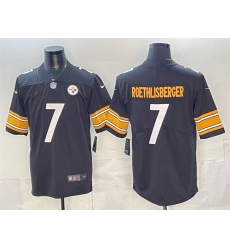 Men Pisttburgn Steelers 7 Ben Roethlisberger Black Vapor Untouchable Limited Stitched Football Jersey Men Pisttburgn Steelers 7 Ben Roethlisberger Black Vapor Untouchable Limited Stitched Football Jersey