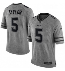 Mens Nike Buffalo Bills 5 Tyrod Taylor Limited Gray Gridiron NFL Jersey Mens Nike Buffalo Bills 5 Tyrod Taylor Limited Gray Gridiron NFL Jersey
