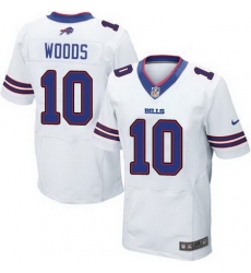 Nike Bills #10 Robert Woods White Mens Stitched NFL New Elite Jersey Nike Bills #10 Robert Woods White Mens Stitched NFL New Elite Jersey
