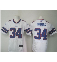 Nike Buffalo Bills #34 Thurman Thomas White Men 27s Stitched NFL New Elite Jersey Nike Buffalo Bills #34 Thurman Thomas White Men 27s Stitched NFL New Elite Jersey