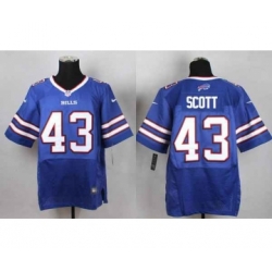 nike nfl jerseys buffalo bills 43 scott blue[Elite]