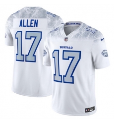 Women Buffalo Bills 17 Josh Allen White 2025 F U S E Rivalries Vapor Untouchable Stitched Football Jersey