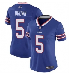 Women Buffalo Bills 5 Anthony Brown Blue Vapor Stitched Football Jersey Women Buffalo Bills 5 Anthony Brown Blue Vapor Stitched Football Jersey
