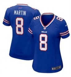 Women Buffalo Bills 8 Sam Martin Blue Stitched Game Jersey Run Small Women Buffalo Bills 8 Sam Martin Blue Stitched Game Jersey Run Small