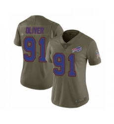 Womens Buffalo Bills 91 Ed Oliver Limited Olive 2017 Salute to Service Football Jersey Womens Buffalo Bills 91 Ed Oliver Limited Olive 2017 Salute to Service Football Jersey