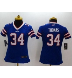 Women's Nike Bills 34 Thurman Thomas Royal Blue Team Color Stitched NFL Limited Jersey Women's Nike Bills 34 Thurman Thomas Royal Blue Team Color Stitched NFL Limited Jersey