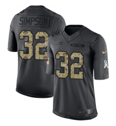 Nike Bills #32 O J Simpson Black Youth Stitched NFL Limited 2016 Salute to Service Jersey Nike Bills #32 O J Simpson Black Youth Stitched NFL Limited 2016 Salute to Service Jersey
