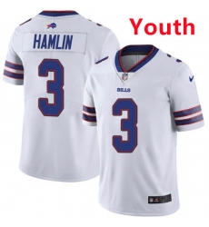 Youth Buffalo Bills 3 Damar Hamlin White Vapor Untouchable Limited Stitched Jersey Youth Buffalo Bills 3 Damar Hamlin White Vapor Untouchable Limited Stitched Jersey