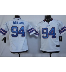 Youth Nike Buffalo Bills #94 Williams White NFL Jerseys Youth Nike Buffalo Bills #94 Williams White NFL Jerseys