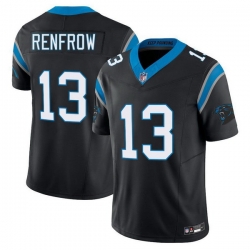 Men Carolina Panthers 13 Hunter Renfrow Black Limited Stitched Jersey