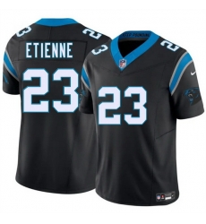Men Carolina Panthers 23 Trevor Etienne Black 2025 Draft F U S E Vapor Limited Stitched Football Jersey Men Carolina Panthers 23 Trevor Etienne Black 2025 Draft F U S E Vapor Limited Stitched Football Jersey