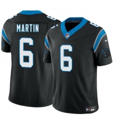 Men Carolina Panthers 6 Sam Martin Black 2025 F U S E  Vapor Limited Stitched Football Jersey
