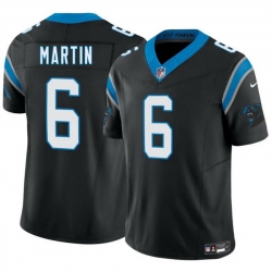 Men Carolina Panthers 6 Sam Martin Black 2025 F U S E  Vapor Limited Stitched Football Jersey