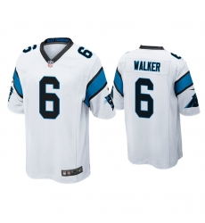 Men's Carolina Panthers #6 P.J. Walker White Game Nike Jersey Men's Carolina Panthers #6 P.J. Walker White Game Nike Jersey