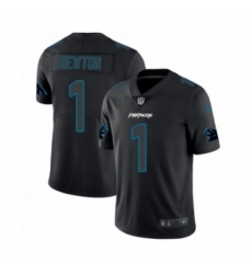Mens Nike Carolina Panthers 1 Cam Newton Limited Black Rush Impact NFL Jersey Mens Nike Carolina Panthers 1 Cam Newton Limited Black Rush Impact NFL Jersey