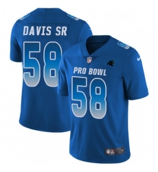 Mens Nike Carolina Panthers 58 Thomas Davis Limited Royal Blue 2018 Pro Bowl NFL Jersey Mens Nike Carolina Panthers 58 Thomas Davis Limited Royal Blue 2018 Pro Bowl NFL Jersey