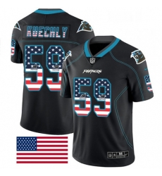 Mens Nike Carolina Panthers 59 Luke Kuechly Limited Black Rush USA Flag NFL Jersey Mens Nike Carolina Panthers 59 Luke Kuechly Limited Black Rush USA Flag NFL Jersey