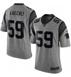 Mens Nike Carolina Panthers 59 Luke Kuechly Limited Gray Gridiron NFL Jersey Mens Nike Carolina Panthers 59 Luke Kuechly Limited Gray Gridiron NFL Jersey