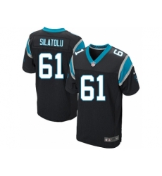 Nike Carolina Panthers 61 Amini Silatolu Black Elite NFL Jersey Nike Carolina Panthers 61 Amini Silatolu Black Elite NFL Jersey