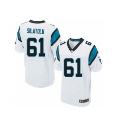 Nike Carolina Panthers 61 Amini Silatolu White Elite NFL Jersey Nike Carolina Panthers 61 Amini Silatolu White Elite NFL Jersey
