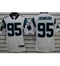 Nike Carolina Panthers 95 Charles Johnson White Elite NFL Jersey Nike Carolina Panthers 95 Charles Johnson White Elite NFL Jersey