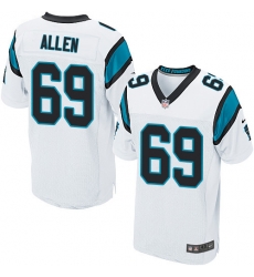 Nike Panthers #69 Jared Allen White Mens Stitched NFL Elite Jersey Nike Panthers #69 Jared Allen White Mens Stitched NFL Elite Jersey