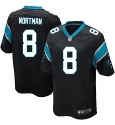 Nike Panthers #8 Brad Nortman Black Team Color Mens Stitched NFL Elite Jersey Nike Panthers #8 Brad Nortman Black Team Color Mens Stitched NFL Elite Jersey