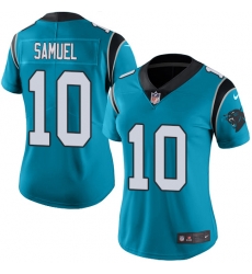 Nike Panthers #10 Curtis Samuel Blue Alternate Womens Stitched NFL Vapor Untouchable Limited Jersey Nike Panthers #10 Curtis Samuel Blue Alternate Womens Stitched NFL Vapor Untouchable Limited Jersey