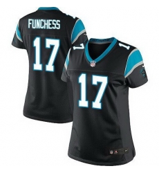 Nike Panthers #17 Devin Funchess Black Team Color Womens Stitched NFL Elite Jersey Nike Panthers #17 Devin Funchess Black Team Color Womens Stitched NFL Elite Jersey