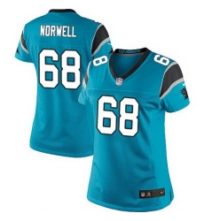 Nike Panthers #68 Andrew Norwell Blue Team Color Women Stitched NFL Jersey Nike Panthers #68 Andrew Norwell Blue Team Color Women Stitched NFL Jersey