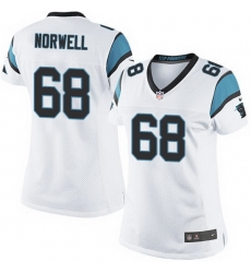 Nike Panthers #68 Andrew Norwell White Team Color Women Stitched NFL Jersey Nike Panthers #68 Andrew Norwell White Team Color Women Stitched NFL Jersey