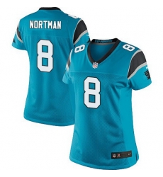 Nike Panthers #8 Brad Nortman Blue Team Color Women Stitched NFL Jersey Nike Panthers #8 Brad Nortman Blue Team Color Women Stitched NFL Jersey
