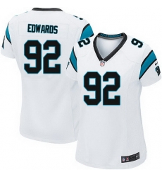 Nike Panthers #92 Dwan Edwards White Team Color Women Stitched NFL Jersey Nike Panthers #92 Dwan Edwards White Team Color Women Stitched NFL Jersey