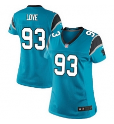 Nike Panthers #93 Jason Trusnik Blue Team Color Women Stitched NFL Jersey 2 Nike Panthers #93 Jason Trusnik Blue Team Color Women Stitched NFL Jersey 2