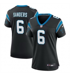 Women Carolina Panthers 6 Miles Sanders Black 2023 Draft Stitched Game Jersey Women Carolina Panthers 6 Miles Sanders Black 2023 Draft Stitched Game Jersey