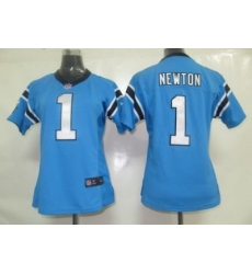 Women Nike Carolina Panthers 1# Newton Blue Jersey Women Nike Carolina Panthers 1# Newton Blue Jersey