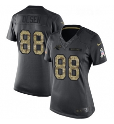 Womens Nike Carolina Panthers 88 Greg Olsen Limited Black 2016 Salute to Service NFL Jersey Womens Nike Carolina Panthers 88 Greg Olsen Limited Black 2016 Salute to Service NFL Jersey
