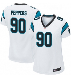 Womens Nike Carolina Panthers 90 Julius Peppers Game White NFL Jersey Womens Nike Carolina Panthers 90 Julius Peppers Game White NFL Jersey