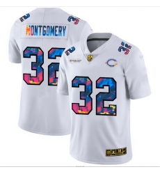 Chicago Bears 32 David Montgomery Men White Nike Multi Color 2020 NFL Crucial Catch Limited NFL Jersey Chicago Bears 32 David Montgomery Men White Nike Multi Color 2020 NFL Crucial Catch Limited NFL Jersey