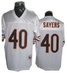 Chicago Bears 40 Gale Sayers Throwback White Jersey Small Number (1) Chicago Bears 40 Gale Sayers Throwback White Jersey Small Number (1)