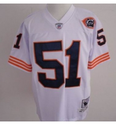 Chicago Bears 51 BUTKUS white mitchellandness Big Number Chicago Bears 51 BUTKUS white mitchellandness Big Number