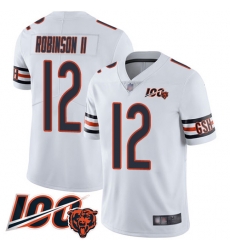 Men Chicago Bears 12 Allen Robinson White Vapor Untouchable Limited Player 100th Season Football Jersey Men Chicago Bears 12 Allen Robinson White Vapor Untouchable Limited Player 100th Season Football Jersey