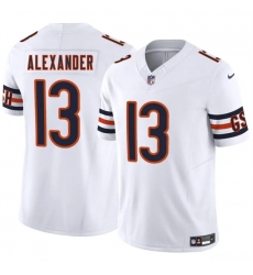 Men Chicago Bears 13 Maurice Alexander White 2025 F U S E  Vapor Untouchable Limited Stitched Football Jersey
