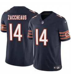 Men Chicago Bears 14 Olamide Zaccheaus Navy 2025 F U S E Vapor Stitched Football Jersey Men Chicago Bears 14 Olamide Zaccheaus Navy 2025 F U S E Vapor Stitched Football Jersey