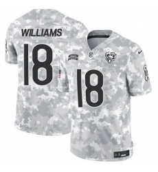 Men Chicago Bears 18 Caleb Williams 2024 F U S E Arctic Camo Salute To Service Limited Stitched Football Jersey Men Chicago Bears 18 Caleb Williams 2024 F U S E Arctic Camo Salute To Service Limited Stitched Football Jersey