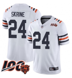 Men Chicago Bears 24 Buster Skrine White 100th Season Limited Football Jersey Men Chicago Bears 24 Buster Skrine White 100th Season Limited Football Jersey