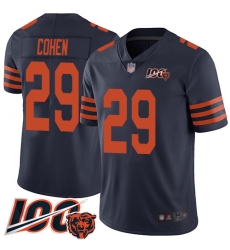 Men Chicago Bears 29 Tarik Cohen Limited Navy Blue Rush Vapor Untouchable 100th Season Football Jersey Men Chicago Bears 29 Tarik Cohen Limited Navy Blue Rush Vapor Untouchable 100th Season Football Jersey