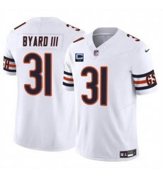 Men Chicago Bears 31 Kevin Byard III White 2025 F U S E With 2 Star C Patch Vapor Untouchable Limited Stitched Football Jersey Men Chicago Bears 31 Kevin Byard III White 2025 F U S E With 2 Star C Patch Vapor Untouchable Limited Stitched Football Jersey